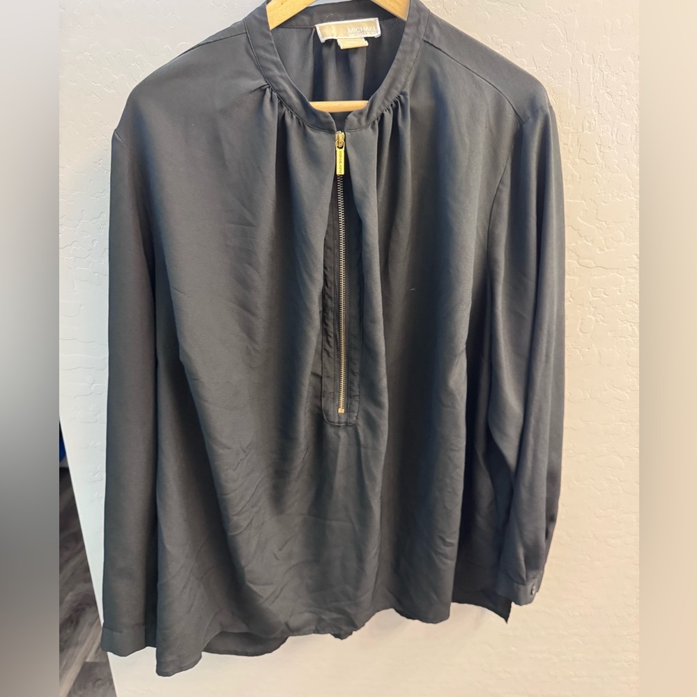 Michael Kors Women’s Black Lightweight Shirt Jacket
